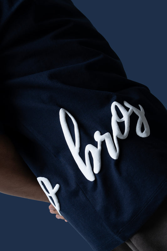 NAVY TWO BROS T-SHIRT